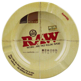 Raw Round Metal Magnetic Ashtray