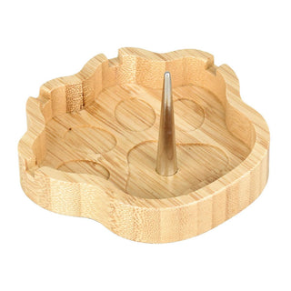 Bamboo Dog Paw Spiked Ashtray - AltheasAttic420