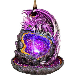 Purple Dragon Backflow Incense Burner w/ LED Lights - AltheasAttic420