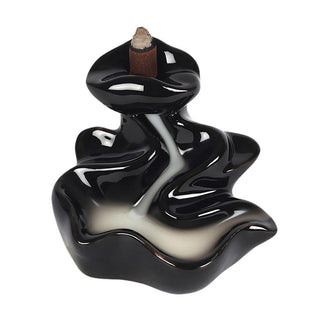 Winding River Black Ceramic Backflow Incense Burner - AltheasAttic420