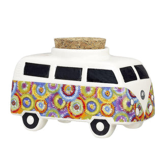 Vintage Hippie Bus Ceramic Stash Jar - AltheasAttic420