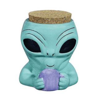 Alien Ceramic Stash Jar - AltheasAttic420
