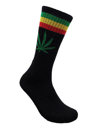 Leaf Republic Rasta Stripe Socks - AltheasAttic420