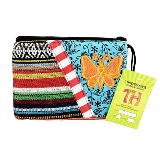 ThreadHeads Multi-color Butterfly Zipper Pouch - AltheasAttic420