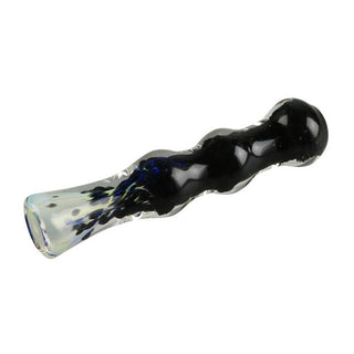 Fritted Fumed Glass Chillum Pipe - AltheasAttic420