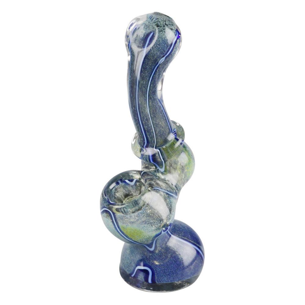 Worked Fritted Bubbler Hand Pipe