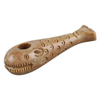 Stone Carved Whale Hand Pipe - AltheasAttic420