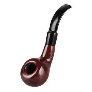 Bent Tomato Cherry Wood Pipe - AltheasAttic420