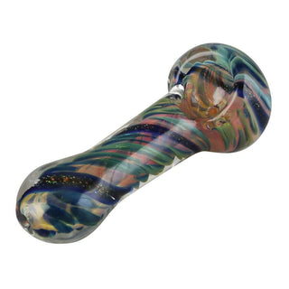 Spiral Fumed Dicro Glass Spoon Pipe - AltheasAttic420