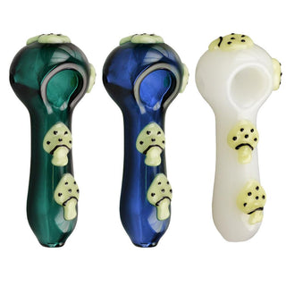 Glow in the Dark Mushroom Spoon Pipe - AltheasAttic420