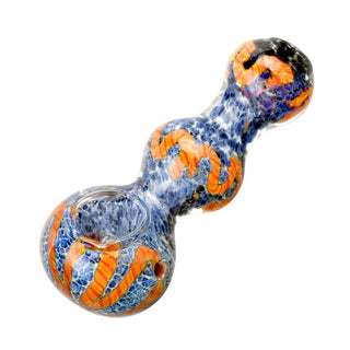 Fritted Squiggle Spoon Glass Pipe - AltheasAttic420