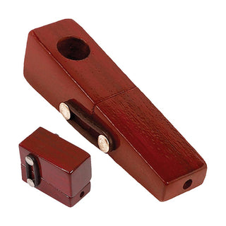 Square Foldable Wood Hand Pipe - AltheasAttic420