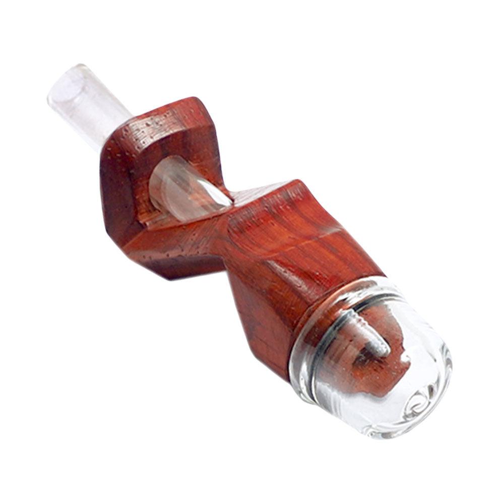 Scooped Wood 'n' Glass Hybrid Pipe | Colors Vary