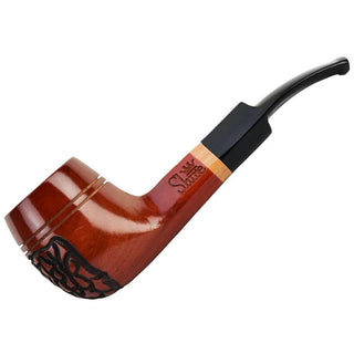 The Roscoe Engraved Bulldog Saddle Stem Pipe - AltheasAttic420