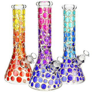 Bubbles Galore Beaker Water Pipe - 12.5"/14mm F/Colors Vary