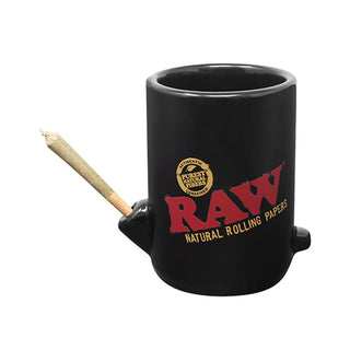 RAW Wake Up & Bake Up Ceramic Cone Mug