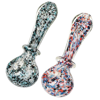 Asteroid Field Fritted Glass Spoon Pipe - AltheasAttic420