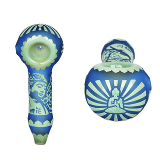 Milkyway Glass Buddha Hand Pipe - AltheasAttic420