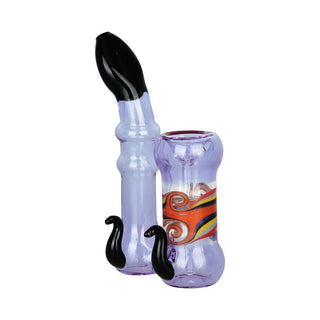 Passing Thoughts Sherlock Bubbler Pipe w/ Horns - AltheasAttic420