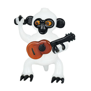 Monkey with Guitar Hand Pipe - AltheasAttic420