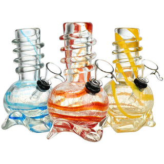 Calm Ascent Soft Glass Water Pipe - 5.75" / Colors Vary