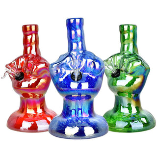 Number One Electroplated Soft Glass Water Pipe - AltheasAttic420