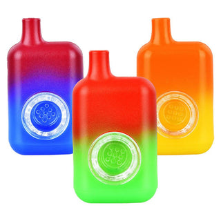 Disposable Vape Bar Silicone Hand Pipe - 3" / Colors Vary