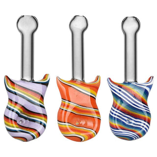 Guitar Candy Stripe Hand Pipe - AltheasAttic420