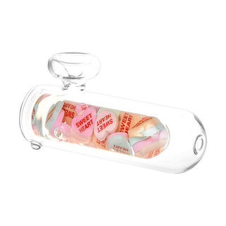Valentine Hearts Glass Hand Pipe - AltheasAttic420
