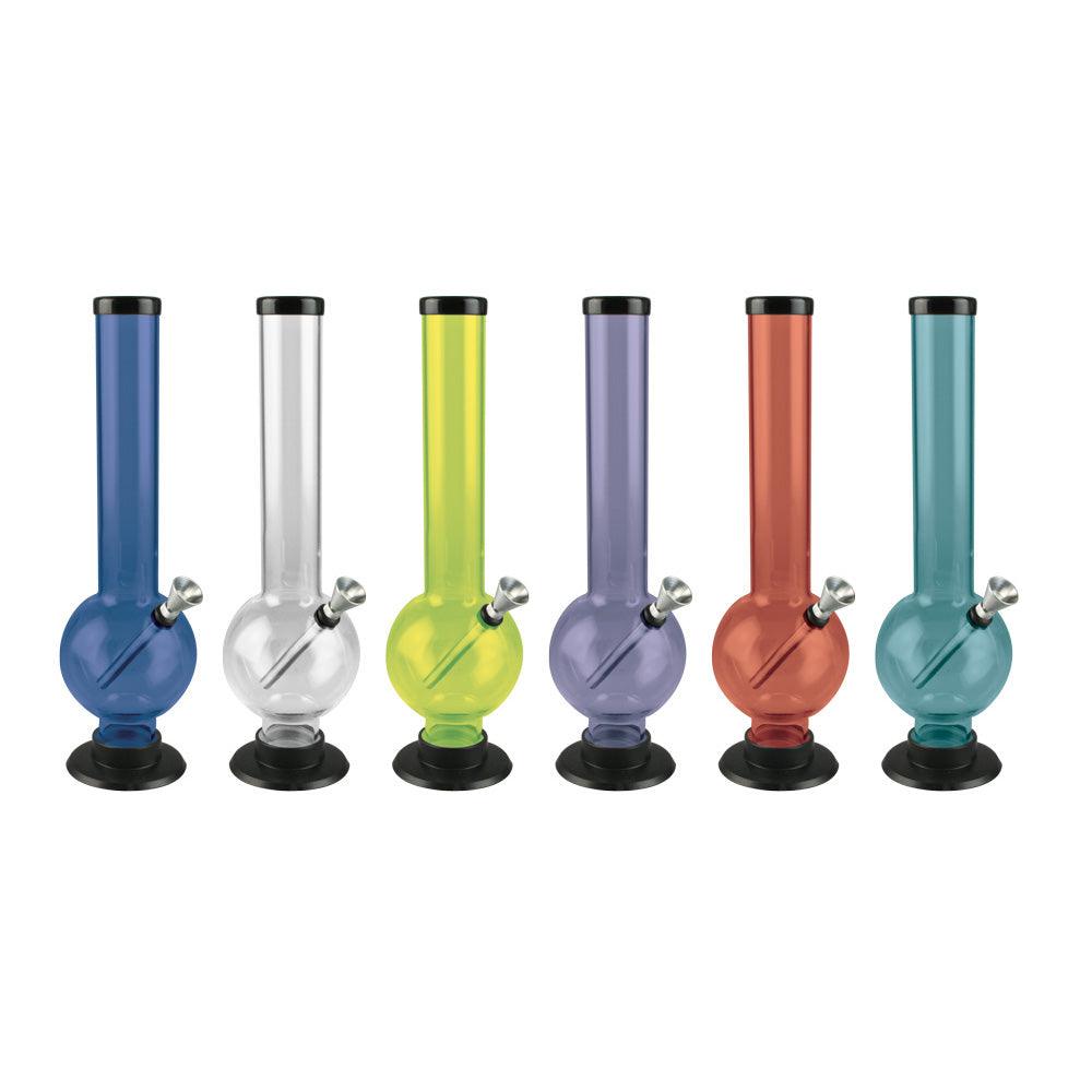 Bubble Acrylic Water Pipe - 12" / Colors Vary