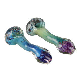 Silver Fumed Glass Spoon Pipe - AltheasAttic420