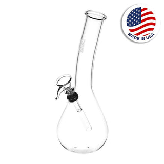 Phoenix Rising Leaning Tower of Beaker Water Pipe - 9.5" / Clear