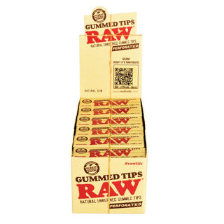 RAW Natural Perforated Gummed Tips - AltheasAttic420