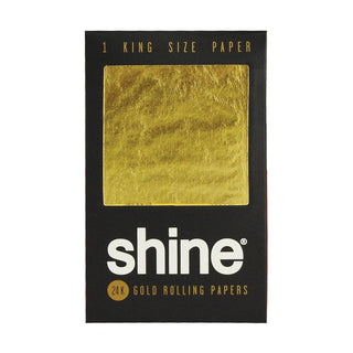 Shine 24K Gold Kingsize Rolling Paper - AltheasAttic420