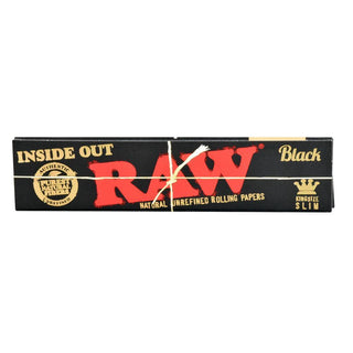 RAW Black Inside Out Papers Kingsize Slim - AltheasAttic420