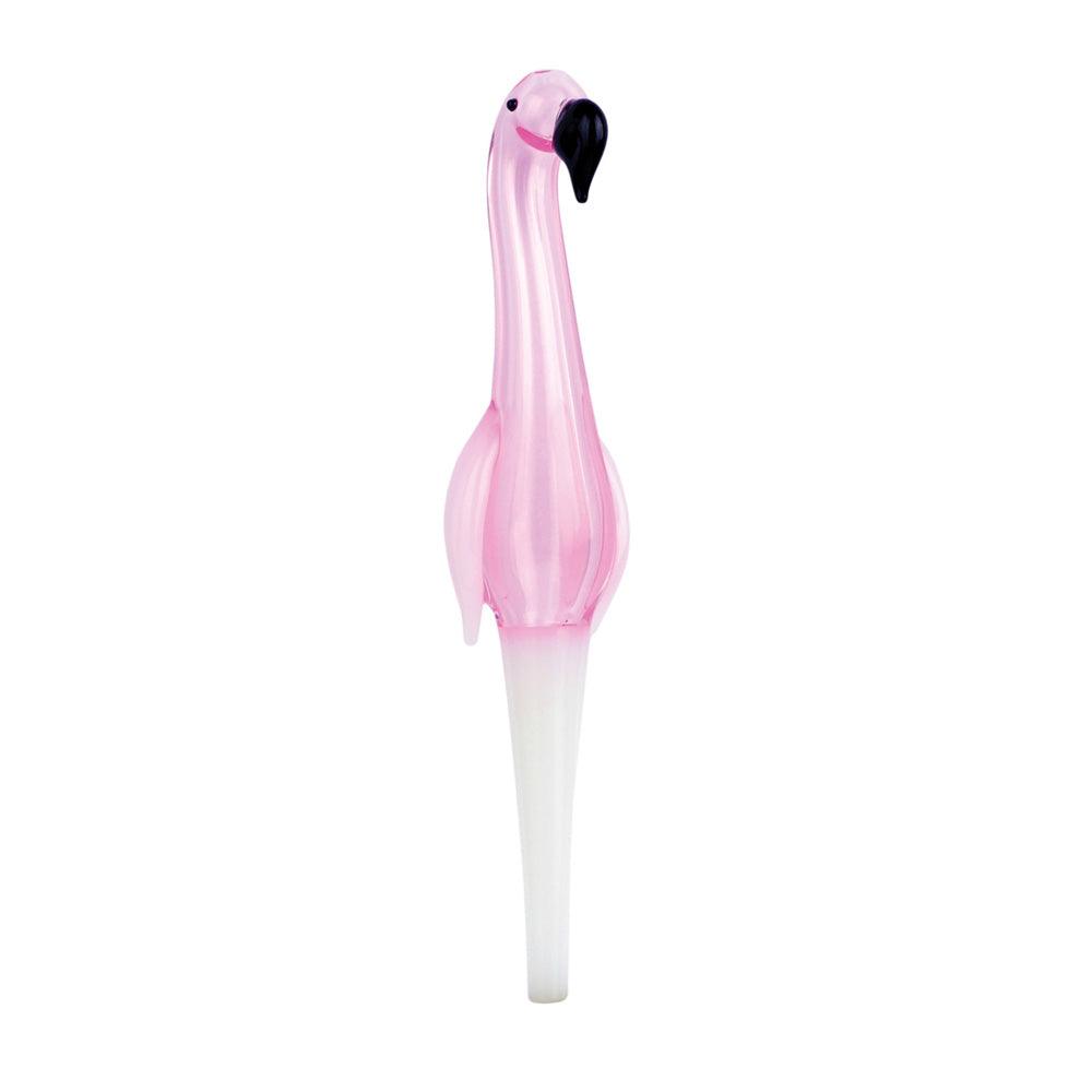 Flamingo Glass Dab Straw - 6"