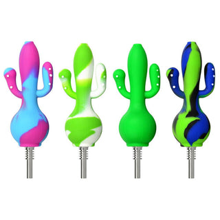 Cactus Silicone Dab Straw - 5.8" / Colors Vary