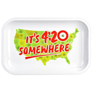 420 Somewhere Metal Rolling Tray - AltheasAttic420