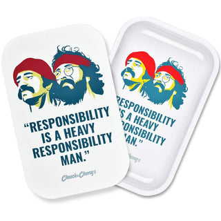 Cheech & Chong Responsibility Rolling Tray W/ Lid - AltheasAttic420