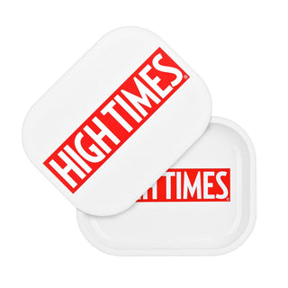 High Times White Logo Mini Tray w/ Lid - AltheasAttic420