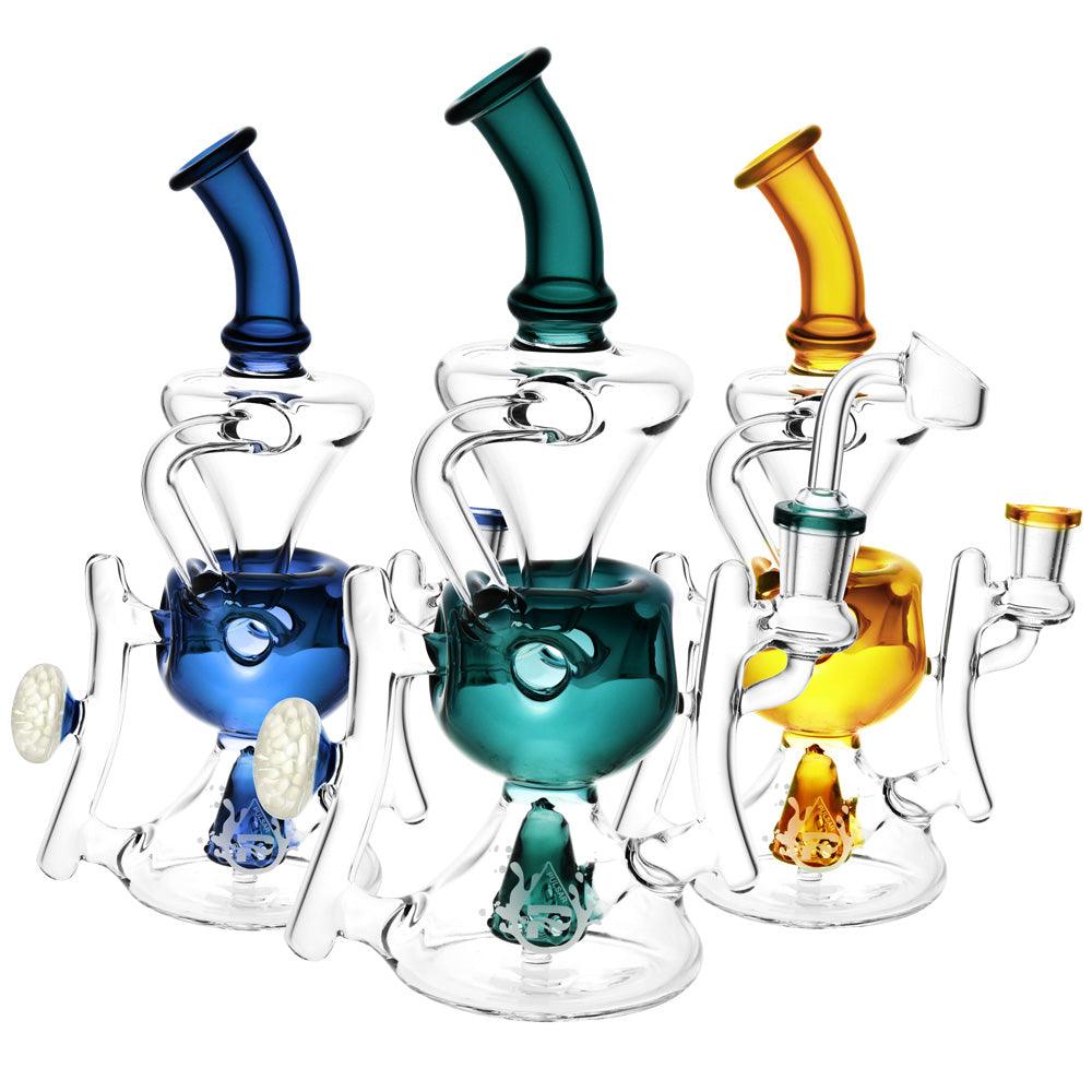 Pulsar Ultra Glass Egg Recycler - 9" / 14mm F / Colors Vary