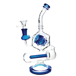 Pulsar Inception Cube Water Pipe- 10.5"/14mm F/Colors Vary