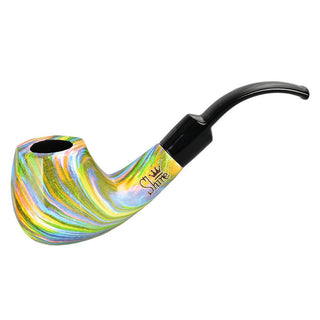 The Firebow Bent Brandy Saddle Stem Rainbow Pipe - AltheasAttic420