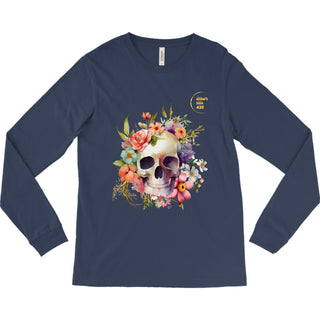 Althea's Floral Skull LS shirt